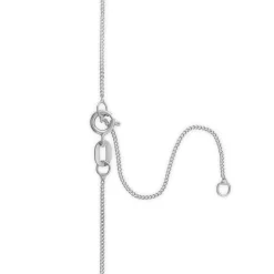 9ct White Gold 4mm Four Claw Cubic Zirconia Set Pendant (Chain Included)