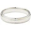 9ct White Gold 4mm Gents Wedding Ring