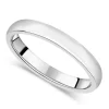 9ct White Gold 3mm Gents Wedding Ring