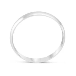 9ct White Gold 3mm Gents Wedding Ring