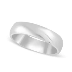 9ct White Gold 5mm Men's Wedding Ring