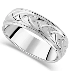 9ct White Gold 6mm Wedding Ring