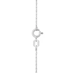 9ct White Gold Pave 0.05ct Diamond & Polished Open Heart Pendant