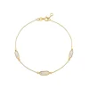 9ct White Gold Pearls & Beads Two Strands Bracelet
