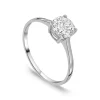 9ct White Gold Round Brilliant Cubic Zirconia Promise Ring