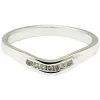 18ct White Gold Shaped Channel Set Diamond Wedding Ring