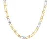 9ct Yellow & White Gold Stirrup Link Necklet
