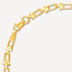 9ct Yellow & White Gold Stirrup Bracelet