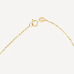 9ct Yellow & White Open Polished Heart Necklet