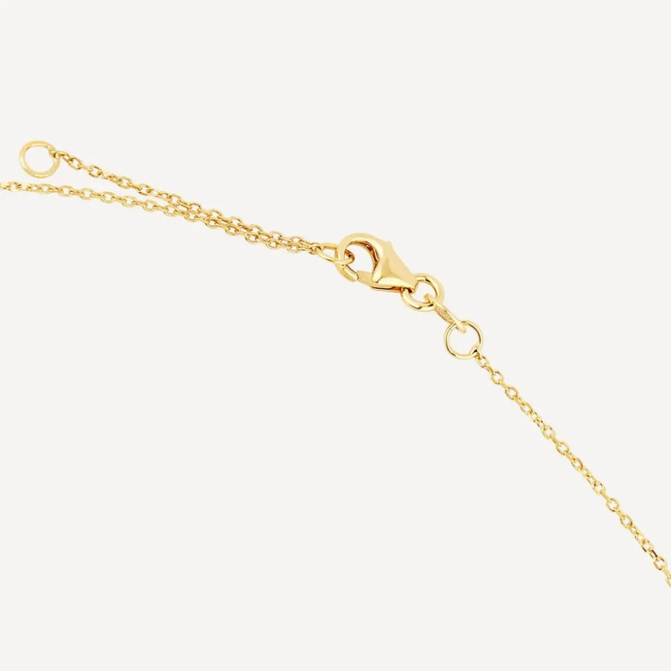 9ct Yellow And White Gold Moon And Star Pendant