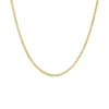 9ct Yellow Gold 18 inch Flat Curbed Chain Necklace