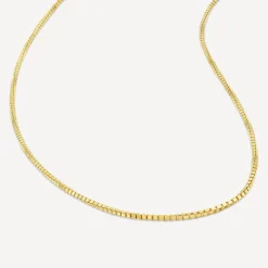 9ct Yellow Gold 20 inch Flat Curbed Chain Necklet