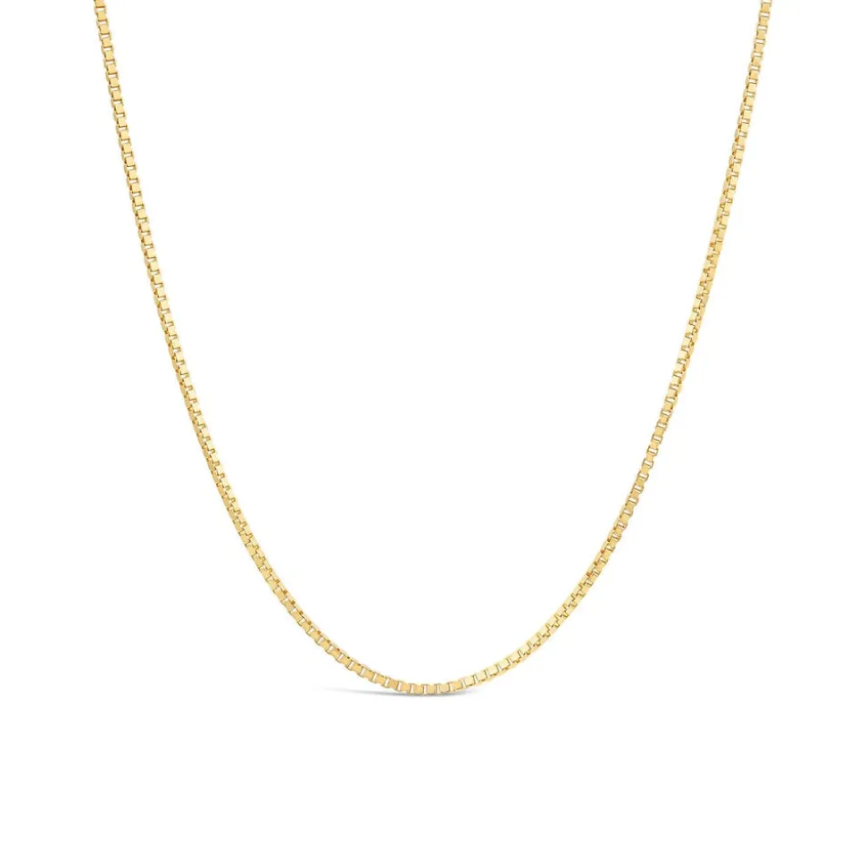 9ct Yellow Gold 20' Light Venetian Link Chain Necklace