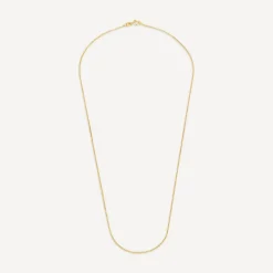 9ct Yellow Gold 20' Light Venetian Link Chain Necklace
