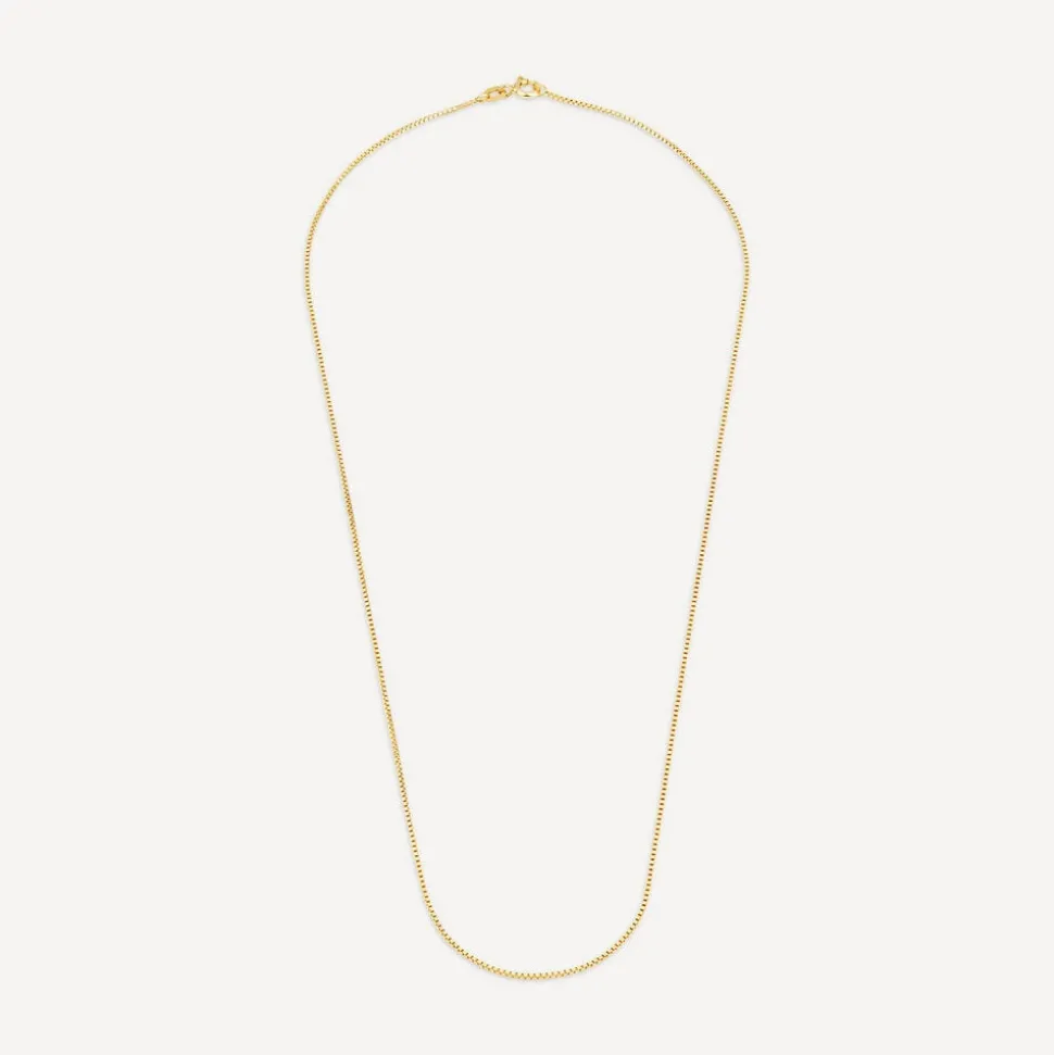 9ct Yellow Gold 20' Light Venetian Link Chain Necklace