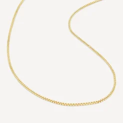 9ct Yellow Gold 20' Light Venetian Link Chain Necklace