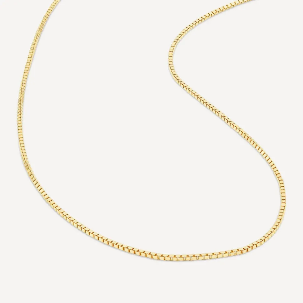 9ct Yellow Gold 20' Light Venetian Link Chain Necklace
