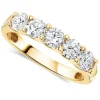 18ct Yellow Gold 5 Round Cut Diamond Stones 0.92ct Ring