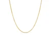 9ct Yellow Gold 16' Shiny Diamond Cut Chain Necklet