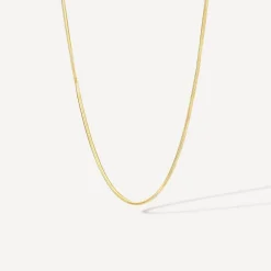 9ct Yellow Gold 18' Shiny Diamond Cut Chain Necklet