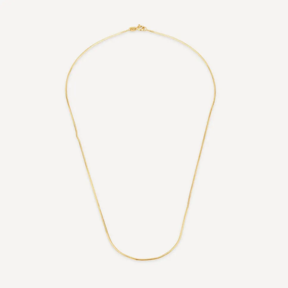 9ct Yellow Gold 16' Shiny Diamond Cut Chain Necklet