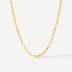 9ct Yellow Gold 18' Small Belcher Link Chain Necklet