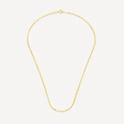 9ct Yellow Gold 18' Small Belcher Link Chain Necklet
