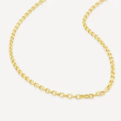 9ct Yellow Gold 20' Small Belcher Link Chain Necklet