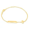 9ct Yellow Gold Angel ID Children's Bracelet