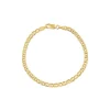 9ct Yellow Gold Bevelled Marine Chain Bracelet