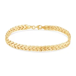 9ct Yellow Gold Braided Link Bracelet