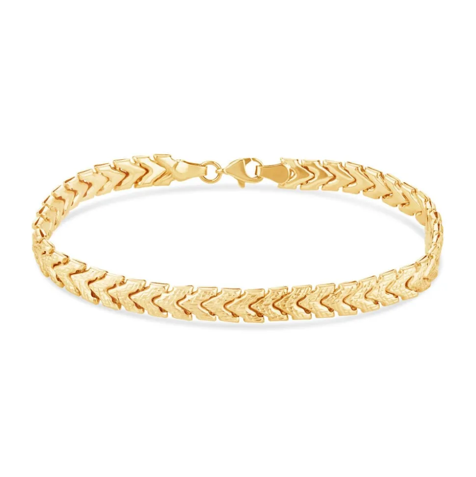 9ct Yellow Gold Braided Link Bracelet