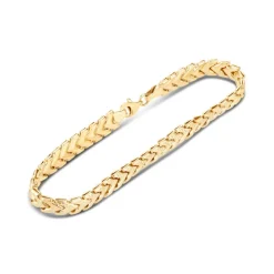 9ct Yellow Gold Braided Link Bracelet