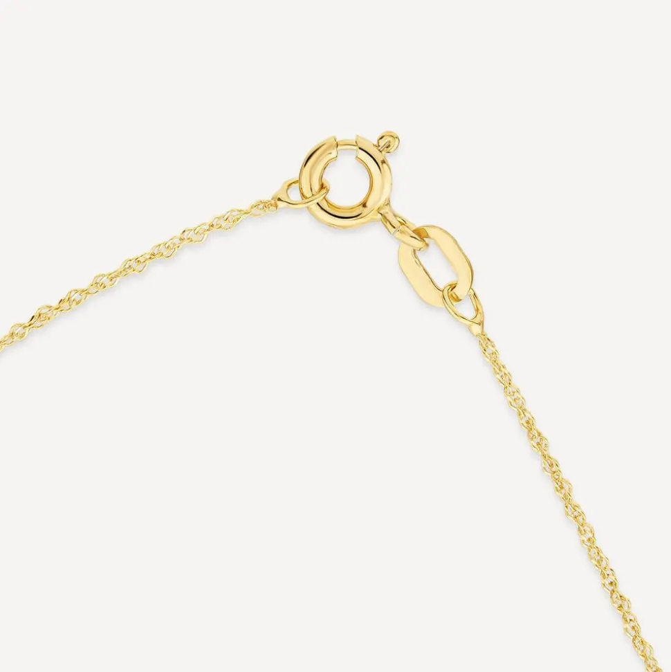 9ct Yellow Gold Celtic Knot Cubic Zirconia Pendant