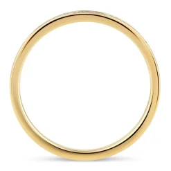 9ct Yellow Gold Channel 0.04ct Diamond Ladies Ring