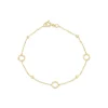 9ct Yellow Gold Circle & Bead Bracelet