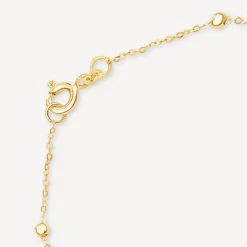 9ct Yellow Gold Circle & Bead Bracelet