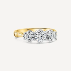 18ct Yellow Gold 1.25ct 3 Stone Diamond Ring