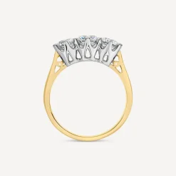 18ct Yellow Gold 1.25ct 3 Stone Diamond Ring