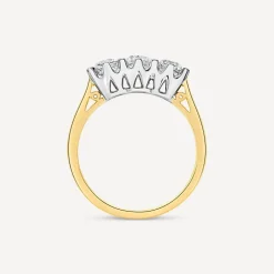 18ct Yellow Gold 1ct 3 Stone Diamond Ring