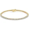 9ct Yellow Gold 1.00ct Diamond Tennis Bracelet