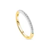9ct Yellow Gold 0.07ct Diamond Claw Set Eternity Ring