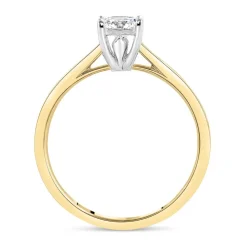 18ct Yellow Gold 0.40ct Diamond Solitaire Tulip Setting Ring