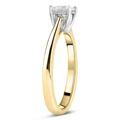 18ct Yellow Gold 0.40ct Diamond Solitaire Tulip Setting Ring
