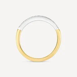 9ct Yellow Gold 0.07ct Diamond Claw Set Eternity Ring