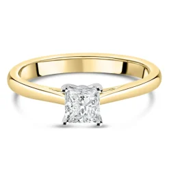 18ct Yellow Gold 0.40ct Diamond Solitaire Tulip Setting Ring