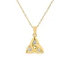 10ct Yellow Gold Cubic Zirconia Trinity Knot Pendant