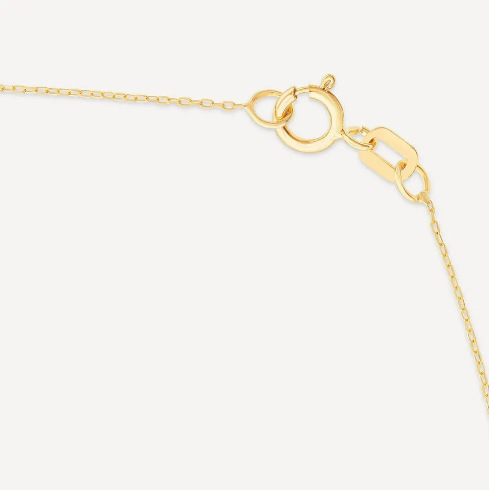 9ct Yellow Gold Cubic Zirconia Sun & Moon & Star Drop Pendant