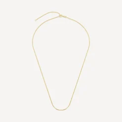 9ct Yellow Gold Curbed Chain Necklet