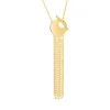 9ct Yellow Gold Disc T-Bar Hanging Chain Necklet